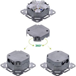 InLine 76842A cassetta di scarico 2 x RJ-45 Bianco