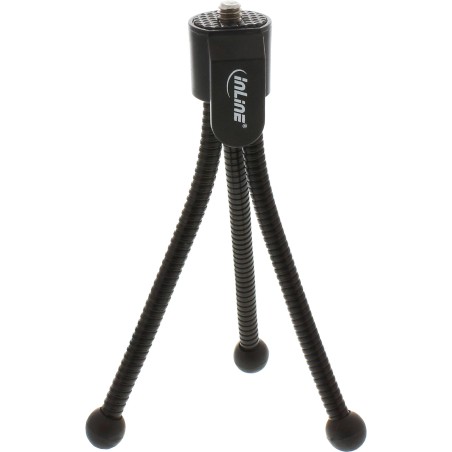 InLine Treppiedi Mini12,5cm, gambe flessibili, nero