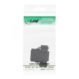InLine 69990X cambiador de género para cable RJ45 Negro