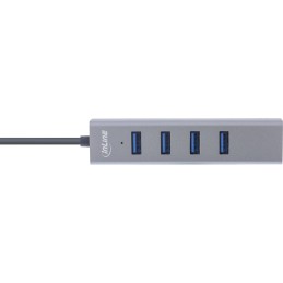 InLine USB-C 3.2 Multi Hub (4x USB-A 5Gb s), OTG, Aluminiumgehäuse