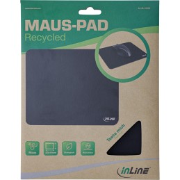 InLine Mouse Pad Recycled, in materiale riciclato, 230x190x2,5mm, nero