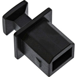 InLine Staubschutz, für USB-B Buchse, schwarz 50er Pack