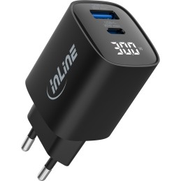 InLine 31550 chargeur d'appareils mobiles Universel Noir Secteur Charge rapide Intérieure