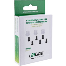 InLine Staubschutz-Set, für Audio-Schnittstellen (Cinch, 3,5mm), 9-teilig