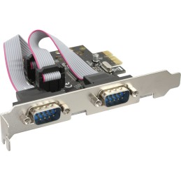 InLine Scheda seriale PCIe, 2x Sud-D 9pin maschio, Moschip MCS9922 CV