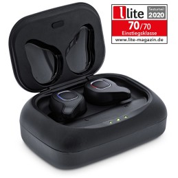 InLine PURE Air TWS, Bluetooth In-Ear Kopfhörer mit TWS, mit Qi-Case PowerBank