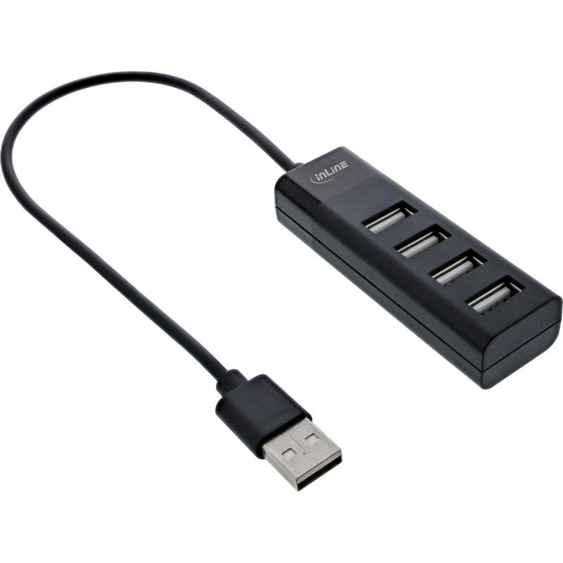 InLine 33293H interface hub USB 3.2 Gen 1 (3.1 Gen 1) Type-A 480 Mbit s Black