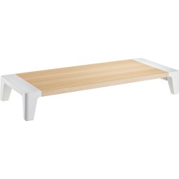 InLine Monitor Podest+ mit 2x USB 3.2 Gen1 und QC3 Ladeports, 80mm, max. 15kg