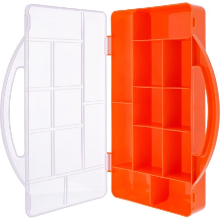 InLine 43009M small parts tool box Small parts box Orange, Transparent