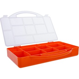 InLine Small Components Box ,11 compartments, 271x186x40mm, transparent