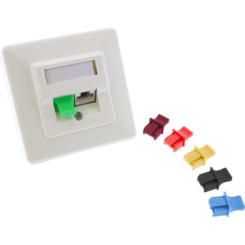 InLine Staubschutz, für RJ45 Buchse, grün 100er Pack