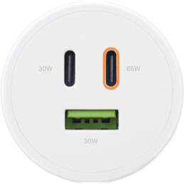 InLine Alimentatore USB PD, caricatore GaN, 3 porte, doppio USB-C + USB-A, 65W