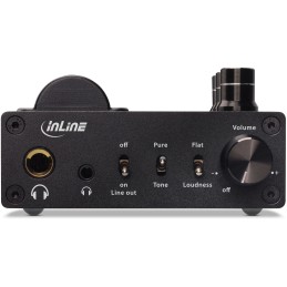 InLine 99207I amplificador para audífono Negro