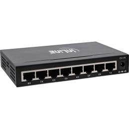 InLine 32308M network switch Gigabit Ethernet (10 100 1000) Black