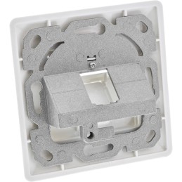 InLine Set telaio per 1 inserto RJ45 Bu LSA, Keystone SNAP-In, bianco
