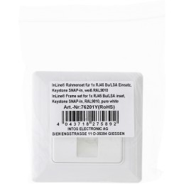 InLine 76201Y boitier de prise de courant RJ-45 Blanc