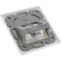 InLine Scatola prese Cat.6A max. 10 Gbit s, 2x RJ45 F Snap-In inclusi, bianco