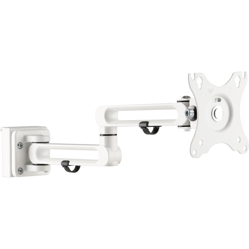 InLine Slatwall Supporto Monitor 2 snodi, bianco