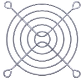 InLine Griglia in metallo per ventole da 80x80mm, cromata