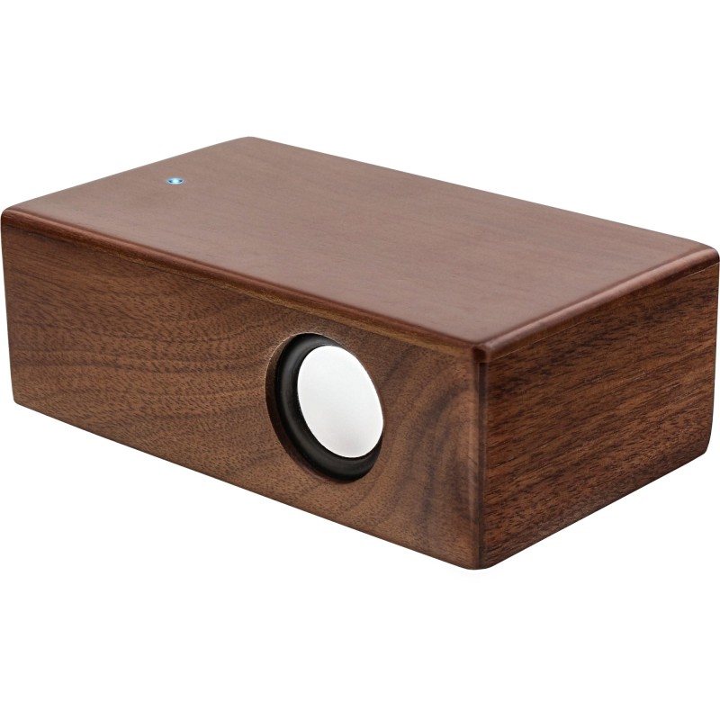 InLine woodbrick Speaker portatile Induzione, portatile, cassa in legno di noce