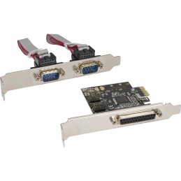 InLine Scheda seriale e parallela, PCIe, 2x Sub-D 9pin M 1x 25pin F
