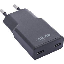 InLine 31509B mobile device charger Universal Black AC Fast charging Indoor