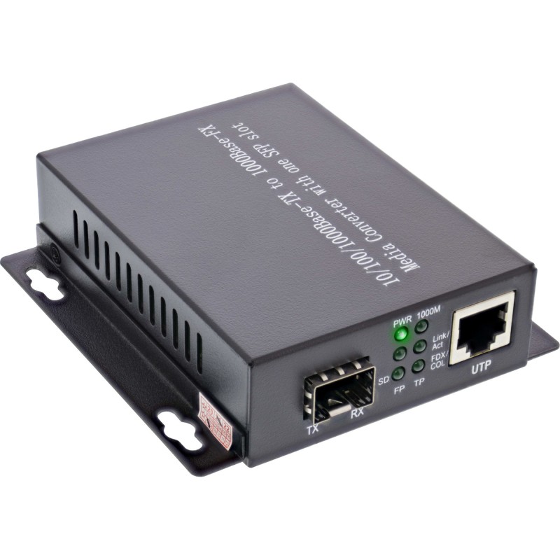 InLine 66659C network media converter 1000 Mbit s 850 nm Multi-mode Black