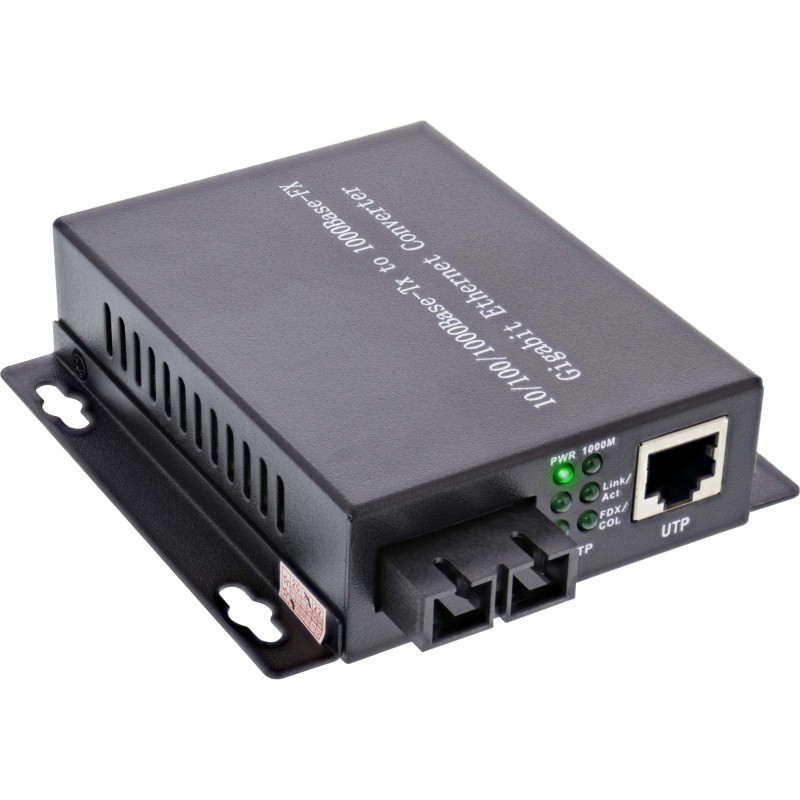 InLine 66659A convertisseur de support réseau 1000 Mbit s 1310 nm Multimode Noir