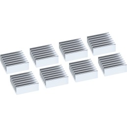 InLine 33955I système de refroidissement d’ordinateur Radiateur Argent 8 pièce(s)
