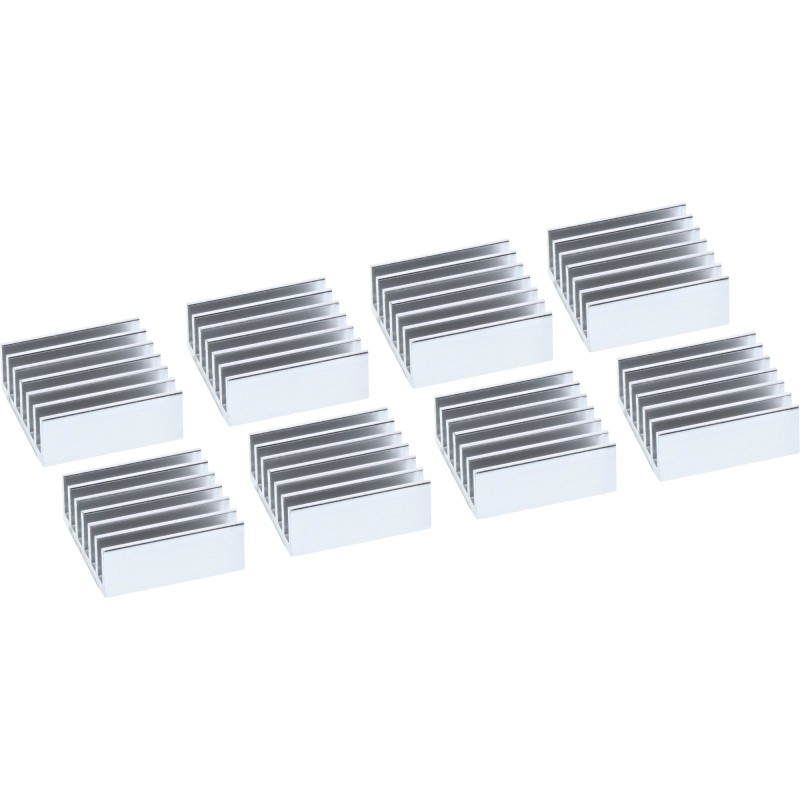 InLine 33955I computer cooling system Heatsink Silver 8 pc(s)