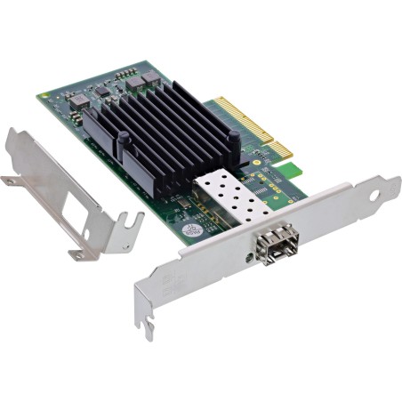 InLine 10-Gigabit Netzwerkkarte, 1x SFP+, PCIe x8, inkl. low profile Slotblech