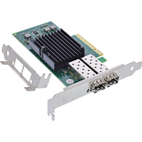 InLine Scheda di rete Dual 10 Gigabit, 2x SFP+, PCIe x8