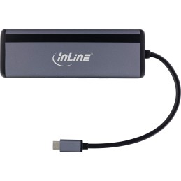 InLine 33278B interface hub USB Type-C 1000 Mbit s Gray
