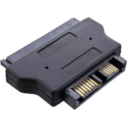 InLine Adattatore Slimline SATA 13pin (7+6) femmina a SATA 22pin (7+15) maschio