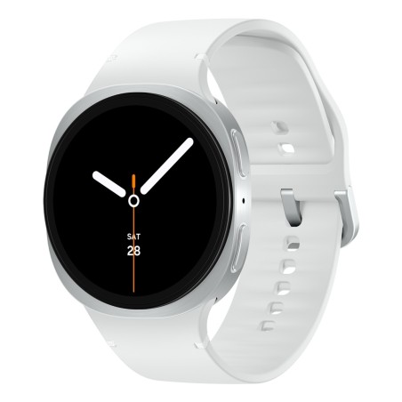 Samsung Galaxy Watch 8 3,81 cm (1.5") AMOLED 44 mm Digitale 480 x 480 Pixel Touch screen Argento Wi-Fi GPS (satellitare)