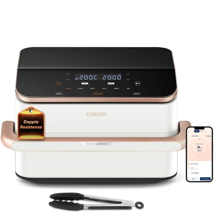 Cosori FRIGGITRICE AD ARIA Dual Blaze Twinfry™ Chef Edition, 10 Litri, 7 in 1, Doppia Resistenza, Doppio Cestello 5L&5L e