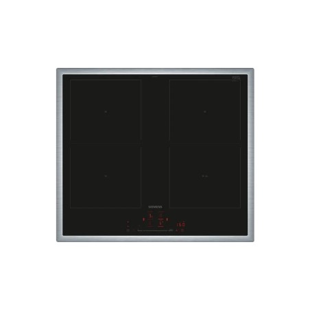 Siemens iQ500 ED645HQC1E hobs Negro, Acero inoxidable Integrado 60 cm Con placa de inducción 4 zona(s)