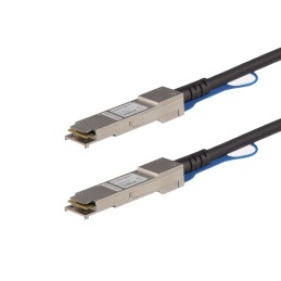 StarTech.com Cable de 1m Twinax Direct Attach QSFP+ a QSFP+ 40G Compatible con Juniper QFX-QSFP-DAC-1M - DAC de Cobre QSFP+ 40