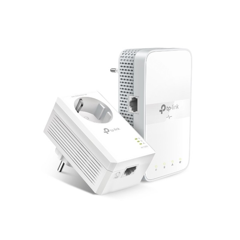 TP-Link AC1200 AV1000 Gigabit WLAN Powerline Adapter Kit mit Steckdose