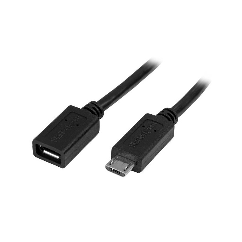 StarTech.com Câble d'extension Micro USB de 50 cm - M F - Noir