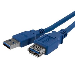 StarTech.com 1 m SuperSpeed USB 3.0 Verlängerungskabel - Stecker  Buchse - Blau