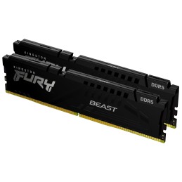 Kingston Technology FURY Beast 64GB 5600MT s DDR5 CL36 DIMM (2er-Kit) Schwarz