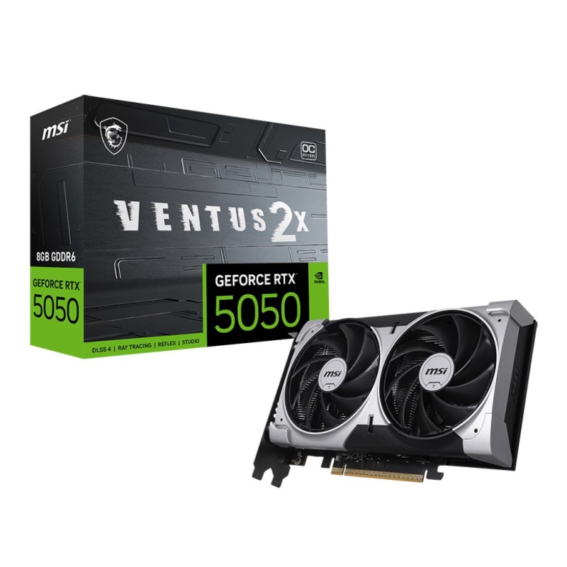MSI GEFORCE RTX 5050 8G VENTUS 2X OC Grafikkarte NVIDIA 8 GB GDDR6