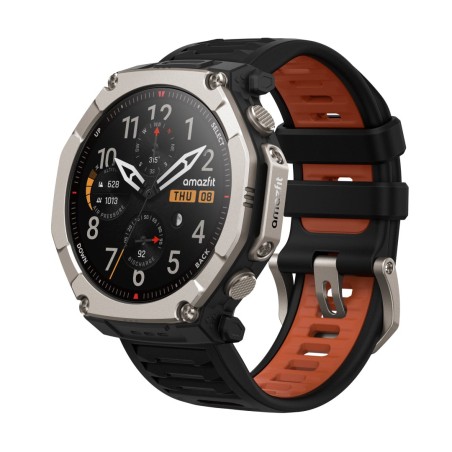 Amazfit T-Rex Ultra 2 51" AMOLED 51 mm Digital 480 x 480 pixels Touchscreen Titanium Wi-Fi GPS (satellite)