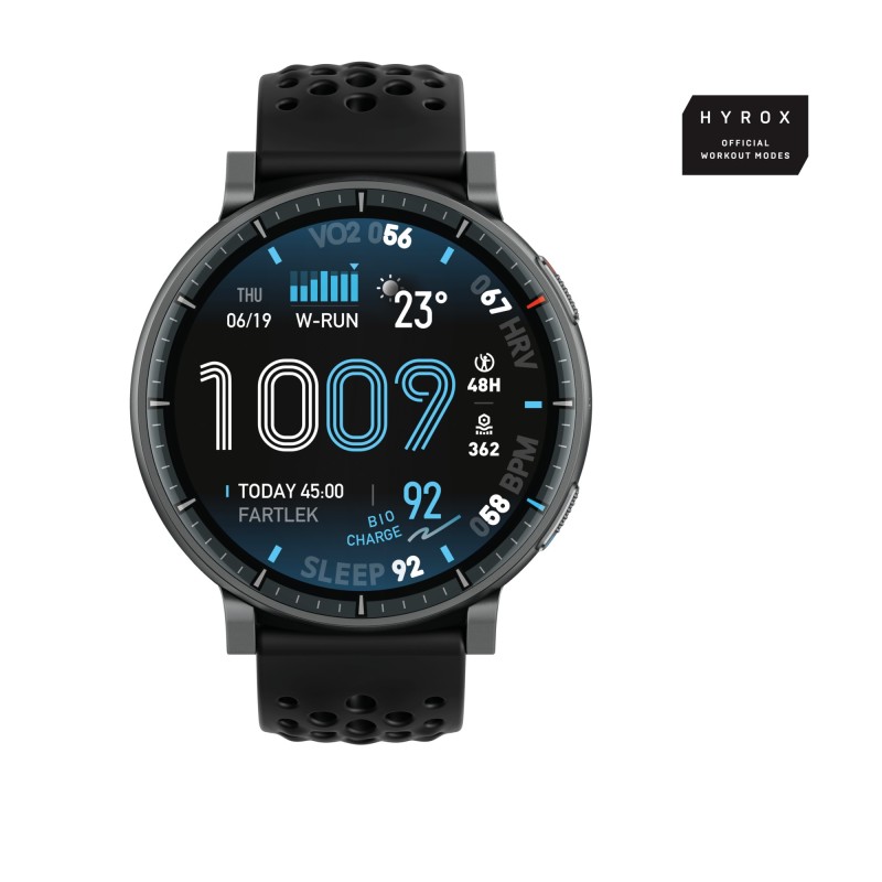 Amazfit Active Max 3,81 cm (1.5") AMOLED Digital 480 x 480 Pixel Touchscreen Schwarz