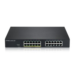 Zyxel GS1915-24EP Géré L2 Gigabit Ethernet (10 100 1000) Connexion Ethernet, supportant l'alimentation via ce port (PoE) 1U Noir