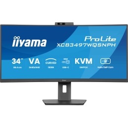 iiyama ProLite XCB3497WQSNPH-B1 écran plat de PC 86,4 cm (34") 3440 x 1440 pixels UltraWide Quad HD LED Noir