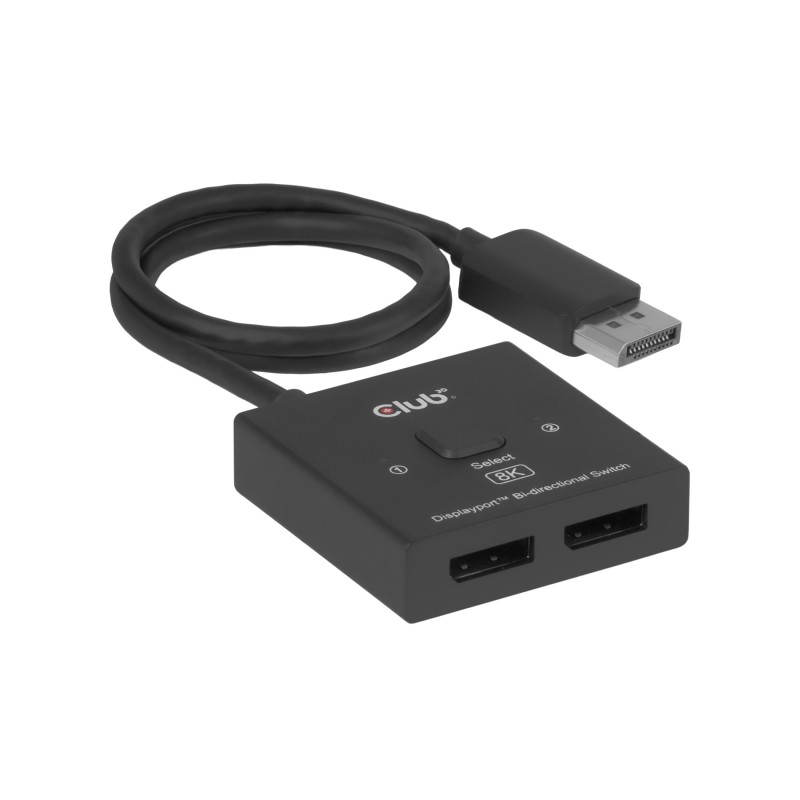 CLUB3D DisplayPort™ 2-in-1 Bi-Direktional-Switch 8K