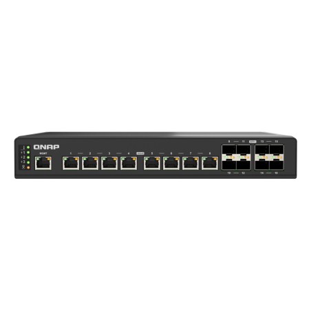 QNAP QSW-IM3216-8S8T switch Gestionado L2 10G Ethernet (100 1000 10000) Negro
