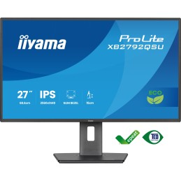 iiyama ProLite XB2792QSU-B1 pantalla para PC 68,6 cm (27") 2560 x 1440 Pixeles Quad HD LED Negro